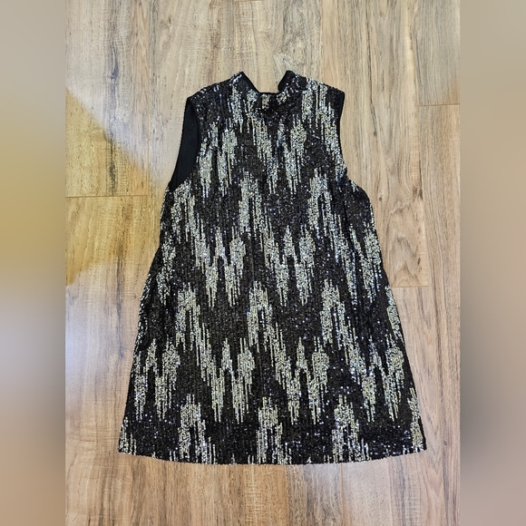 Superdry Sequin A Line Mini Dress, size US 8 - Picture 3 of 12